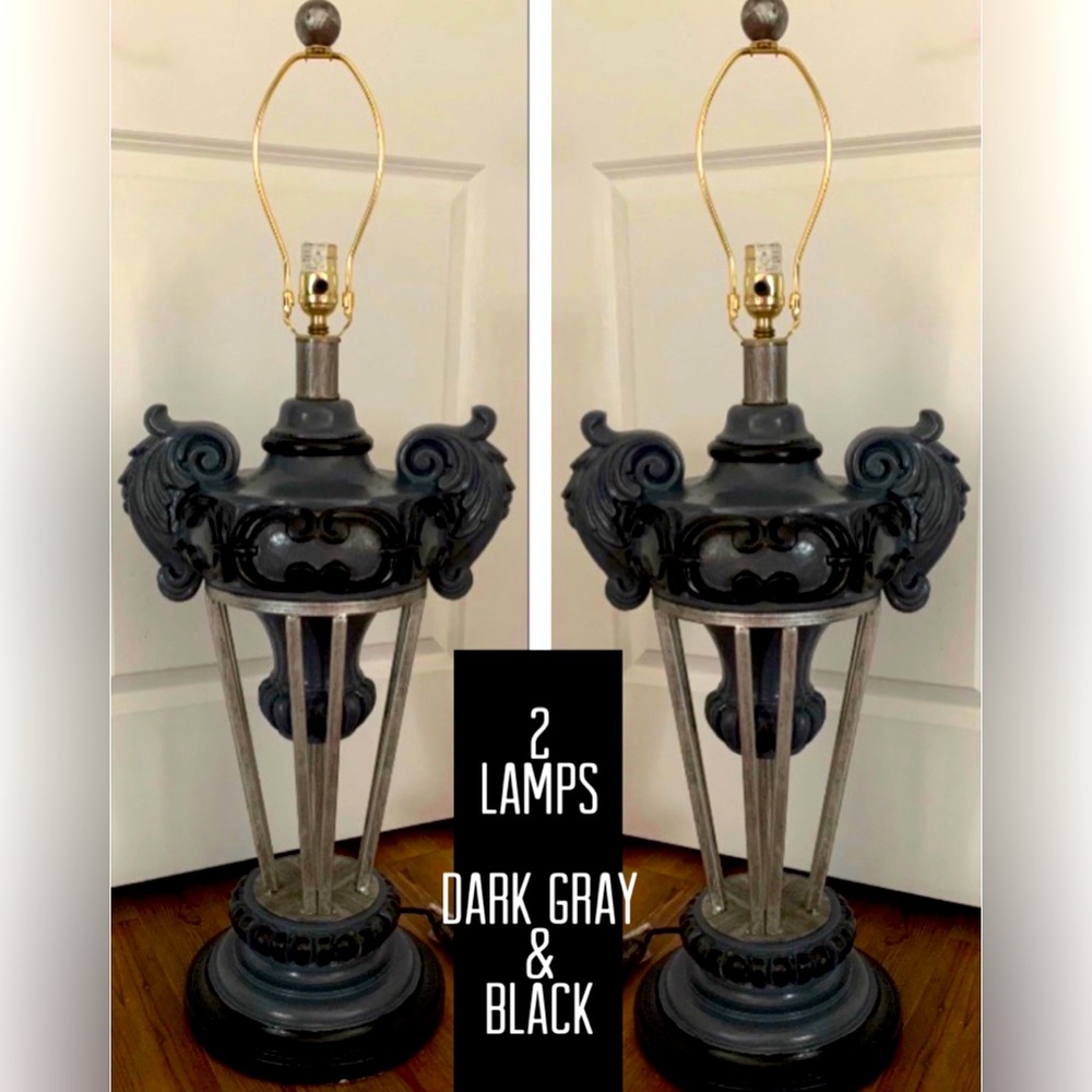 Lamps: Antique but have been restored.